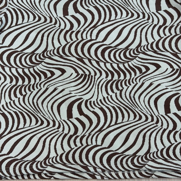 NWOT ECKHAUS LATTA Beige Brown Print Viscose Blend Turtleneck Pullover - Picture 6 of 13